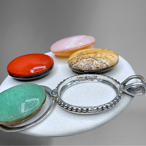 🌺Unique 8 in 1 Sterling Gemstone Necklace - Picture 9 of 16